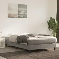 Syfax Pocketveringmatras medium 120x200x20 cm fluweel lichtgrijs