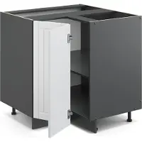 Vicco Fame-Line Hoekkast – 80.5 cm, WB Marmer Wit Landhuis