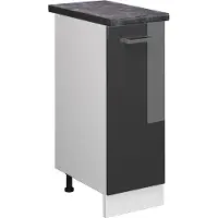 Vicco R-Line Apotheekkast – 30 cm, WB Antraciet Antraciet Hoogglans