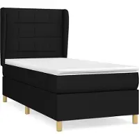 Syfax Boxspring met matras stof zwart 80x200 cm