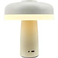 Dyberg Larsen LED-tafellamp Porter, dimbaar, wit / opaal, Woon-/ Eetkamer, metaal, Scandinavisch, LED tafellamp