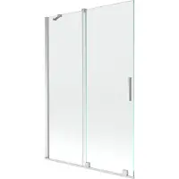 Mexen Velar badwand 2-delige schuifdeur 120 x 150 , transparant, chroom - 896-120-000-01-01