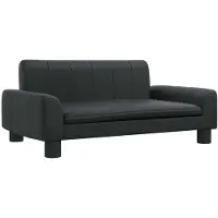Syfax Hondenmand 70x45x30 cm kunstleer zwart