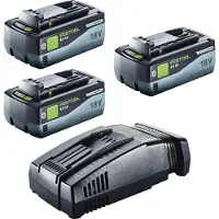 Festool 18V 3x8,0/SCA16 Energy Set 3x accu 18 V 8,0 Ah ( 3x 577323 ) + lader ( 576953 )