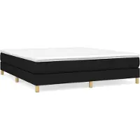 Syfax Boxspring met matras stof zwart 180x200 cm