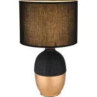 Globo Gouden Tafellamp Valentino Met Zwart