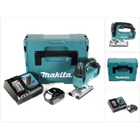 Makita DJV 182 RT1J accu decoupeerzaag 18V borstelloos + 1x oplaadbare accu 5.0Ah + lader + Makpac