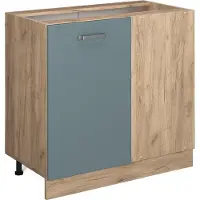 Vicco R-Line Hoekkast – 86 cm zonder werkblad Blauw-grijs