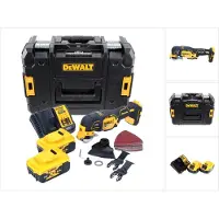 DeWalt Multifunctioneel elektrisch gereedschap, DCS 355 P2 Accu Oscillator Multigereedschap 18 V Brushless + 2x Batterij 5,0 Ah + Lader + 29 st.