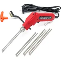 Wiltec Styroporschneider, 150W, snelle opwarming met 4 messen, 2x 200/150mm, geschikt voor polystyreen, polystyrol en harde polystyrenschuim. Heetdraadsnijder tot 600°C