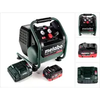 Metabo Power 160-5 18 LTX BL OF accucompressor 18 V 8,0 bar borstelloos + 1x LiHD accupack 5,5 Ah + lader