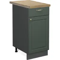 Vicco Fame-Line Keukenonderkast – 40 cm, WB Eik Groen-Goud Landhuis