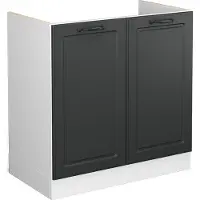 Vicco Wastafelkast R-Line Antraciet landhuis 80 cm zonder werkblad, Model 37236