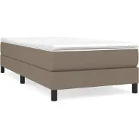 Syfax Boxspring met matras stof taupe 90x200 cm
