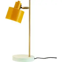 Dyberg Larsen Bureaulamp Ocean, geel / oranje, Werkkamer / Kantoor, metaal, bureaulamp