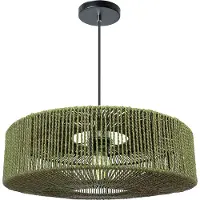 Toolight hanglamp Boho APP1296-1CP, groen