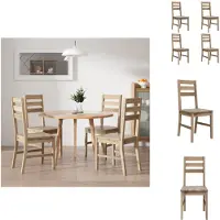 vidaXL Eetkamerstoelen, 4 stuks, massief acaciahout - Eetkamerstoelen