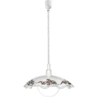 Eglo Hanglamp Vetro Flowerprint gegolfd wit