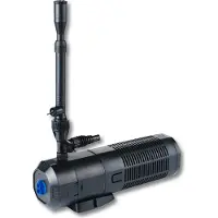 SunSun CUP-359 fonteinpomp met filter, 4 fonteinmondstukken, 2000 liter per uur, 45W en 9W UV-ontsmettingssysteem. Vijverpomp voor tuin- en koivijvers, met biologisch filter