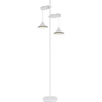 Globo Lighting vloerlamp, metalen behuizing, 2x E27 fitting
