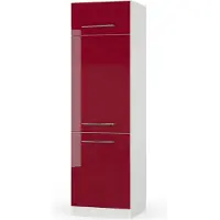 Vicco Fame-Line Koelkast ombouwkast – 60 cm Bordeauxrode hoogglans