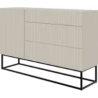 Selsey Wandkast Vesper | spaanplaat grijs 140x90x38 cm dressoirs | NADUVI