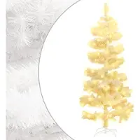Prolenta Maison Exclusive - Kerstboom in spiraalvorm met verlichting en voet, wit, 150 cm