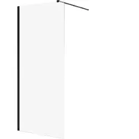 Badland KETIL Walk-in douchewand - 100 x 195 cm - 8 mm glas - Zwart