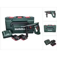 Metabo KH 18 LTX 24 18V Li-ion Accu Combihamer Set (2x 4.0Ah LiHD Accu) In MetaBOX