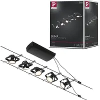 Paulmann Plafondlamp , Wire Mac II, Zwart, Gang / Hal, Metaal, Modern
