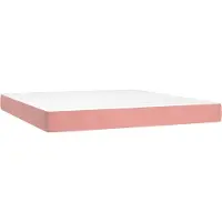 Syfax Pocketveringmatras medium 160x210x20 cm fluweel roze