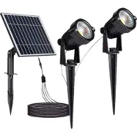 V-TAC Tuinverlichting, Solar LED-tuinlampenset VT-11031, 2x 1,2 W, 3000 K, IP65 (IP65)