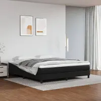 Syfax Pocketveringmatras medium 160x200x20 cm kunstleer zwart