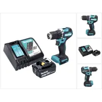 Makita DDF 487 RT1 accuboormachine 18 V 40 Nm borstelloos + 1x oplaadbare accu 5.0 Ah + lader