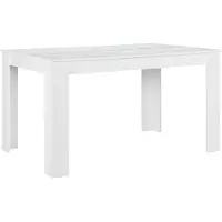 En.casa Eettafel Nora landelijke stijl 140x90x77 cm wit