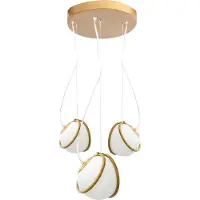 Toolight Hanglamp APP1090-3 Cp Goud