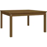 Syfax Tuintafel 82,5x82,5x45 cm massief grenenhout honingbruin