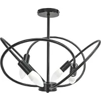 Toolight Lampa 4 Zwart APP1093-4C