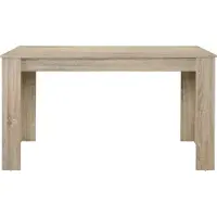 En.casa Eettafel Nora 140x90x77 cm eikenkleurig gekalkt