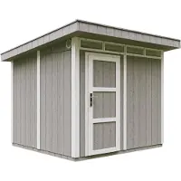 Timbela M903-TUNDRA GREY - LP SmartSide Tuinhuis op houtbasis - 6 m² - 294x279xH237 cm - met vloer en verf
