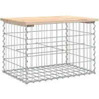 vidaXL Tuinbank schanskorfontwerp 63x44x42 cm massief grenenhout