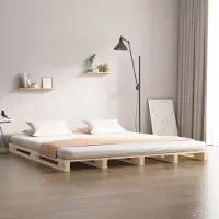 Prolenta Maison Exclusive - Palletbed, 135x190 cm, massief grenenhout