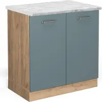 Vicco R-Line Wastafelkast – 80 cm WB Marmer Blauw-grijs