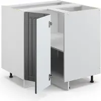 Vicco Fame-Line Hoekkast – 80.5 cm, WB Eik Antraciet landhuis