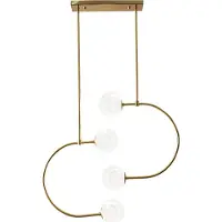 Toolight Hanglamp Goud Glazen Bollen APP639-4CP