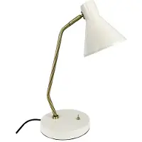 Dyberg Larsen Tafellampe , Sleep, Wit, Woonkamer, Metaal, Designer
