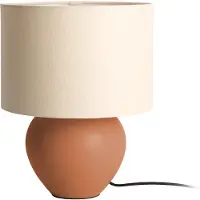 Leitmotiv - Tafel- en vloerlamp Alma Cone - Bruin - Ø23cm - Tafel lamp - Nachtlamp, woonkamer, slaapkamer