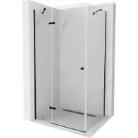 Mexen Roma douchecabine scharnierend 80 x 120 cm, transparant, zwart - 854-080-120-70-00