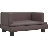 Syfax Hondenmand 60x40x30 cm kunstleer bruin