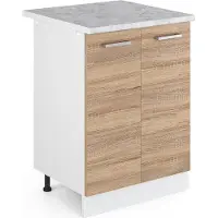 Vicco R-Line Keukenonderkast – 60 cm, WB Marmer Sonoma